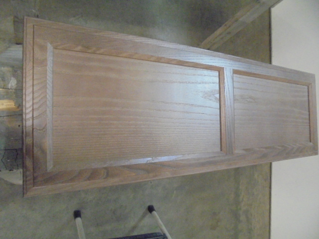 lot 11 image: Dark Wood Cabinet Door