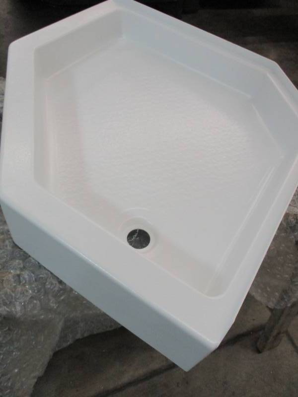 lot 144 image: White Shower Pan