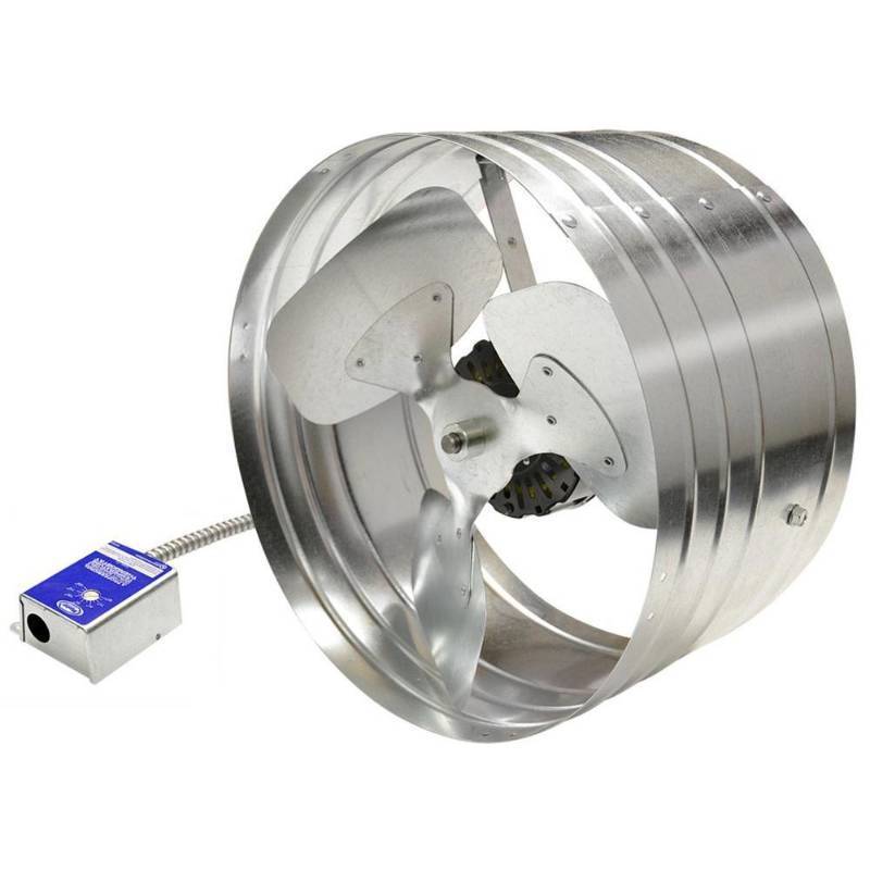 lot 138 image: Master Flow 1600 CFM Power Gable Mount Attic Fan