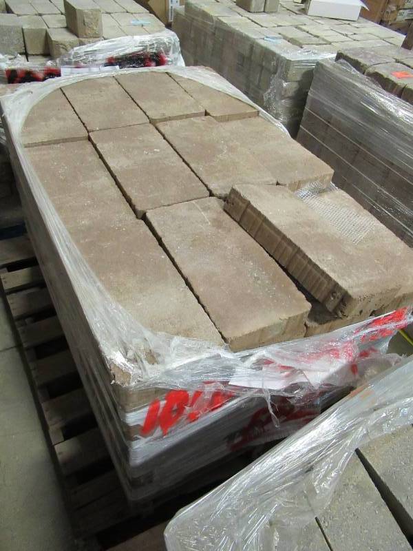 lot 40 image: Capriana Large 14 in. x 21 in. Cafe Concrete Step Stone Approximately (72 Pieces  98 Sq. ft.  Pallet)