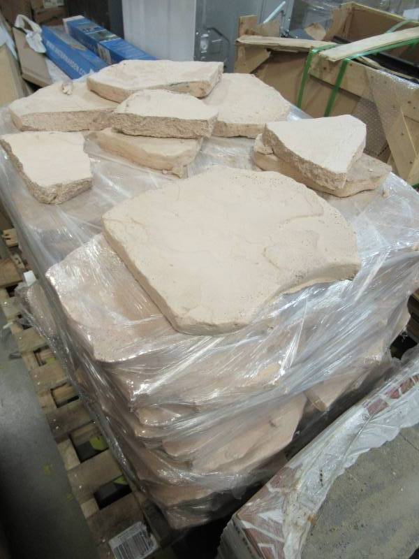 lot 18 image: 12 in. x 12 in. Flagstone Canyon Oak Concrete Step Stone - Approximately 130 pieces