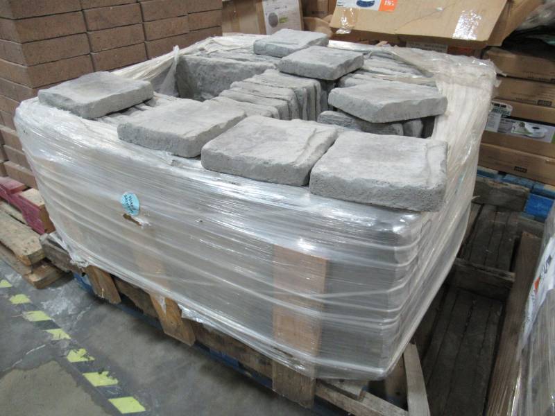 Cass Stone 100 sq. ft. Gray Concrete Paver Kit