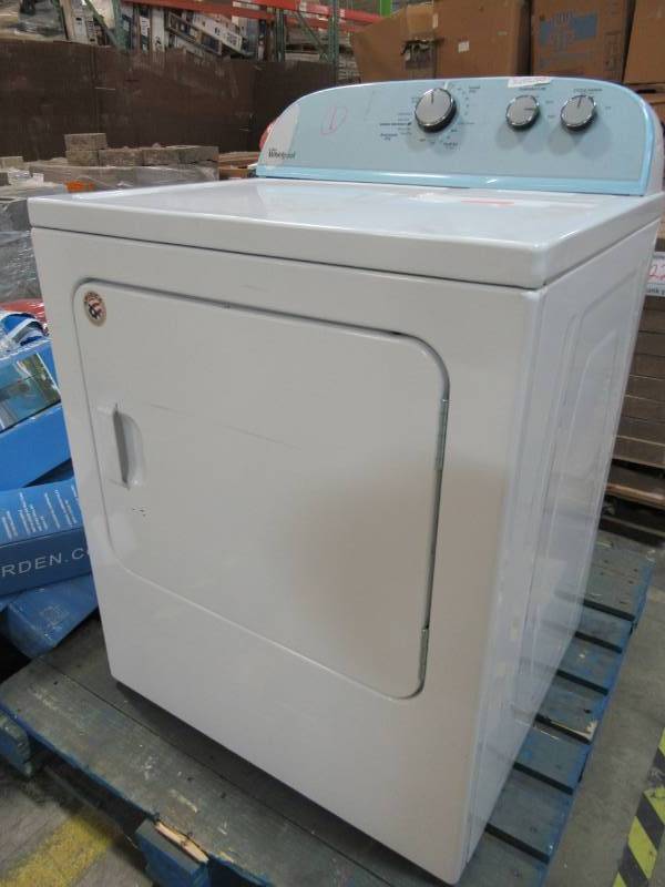 lot 28 image: Whirlpool 7-cu ft Electric Dryer (White) - Model WED4815EW