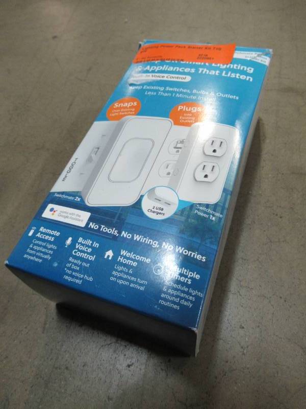 lot 44 image: Switchmate Lighting Power Pack Starter Kit Toggle, Model SKLPP00T1