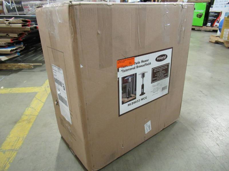 lot 80 image: Az Patio Heaters 11,000 BTU Portable Hammered Bronze Gas Patio Heater