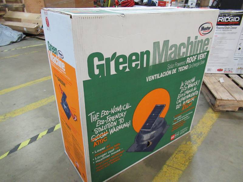 lot 84 image: Masterflow 500 CFM Solar Powered Roof Mount Exhaust Fan, Model PRSOLAR