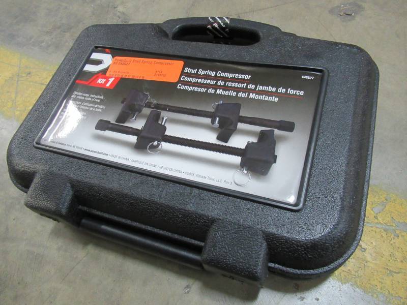 lot 145 image: Powerbuilt Strut Spring Compressor Kit Model 648627