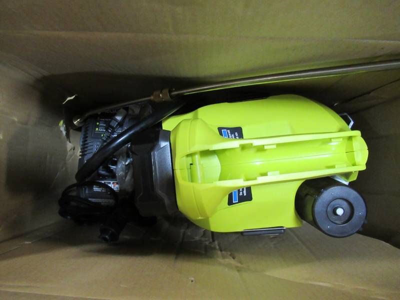 lot 165 image: Ryobi ONE 18-Volt Lithium-Ion Cordless Chemical Sprayer - 1.3 Ah Battery and Charger Included, Model P2810