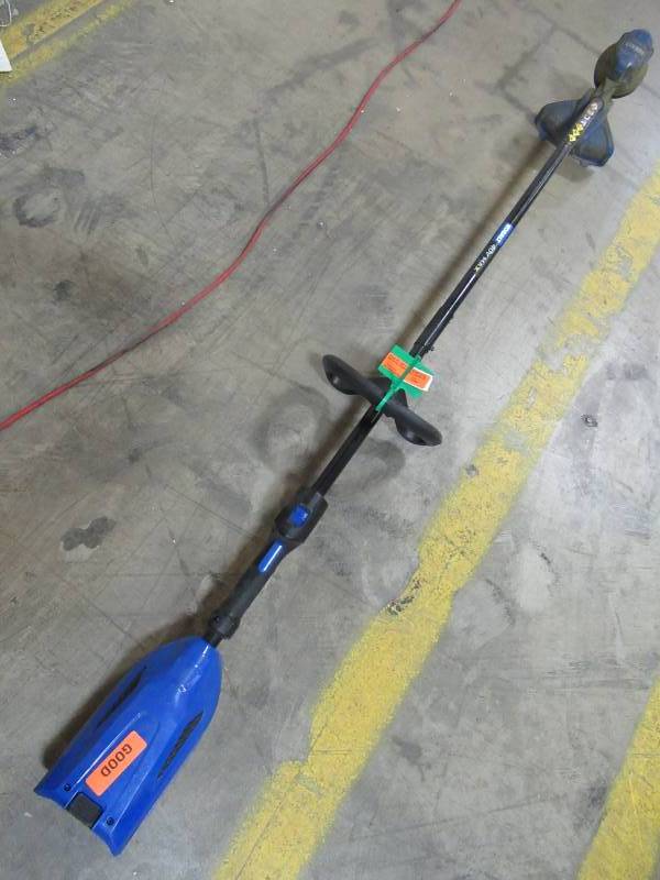 lot 113 image: USED - Kobalt 40-volt 13-in Straight Cordless String Trimmer Edger Capable (Battery and charger NOT Included) KST 130X-06