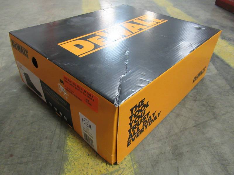 lot 170 image: Dewalt Flex Mens Size 10.5 in. (M) Dark Brown Leather Steel Toe 6 in. Work Boot 10.5M