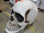 lot 181 image: Home Accents 20.12 in. H Giant Skull with LEDSound. Model LH4014