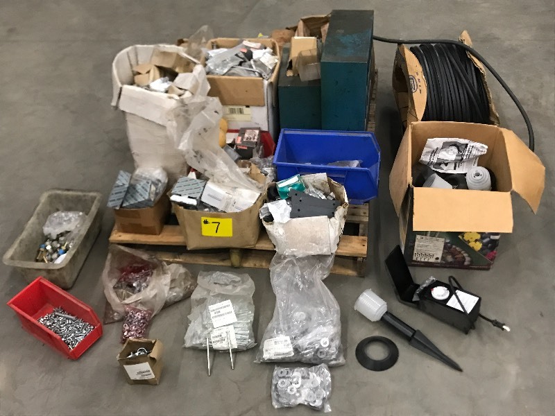 lot 7 image: Pallet Of Assorted Hardware & Etc