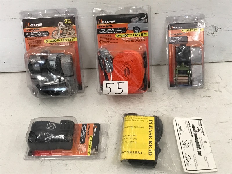 Lot Of (5) Assorted Cam-Buckle Stra...
