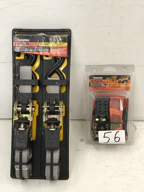 (1) 2-Pack Of 8ft x 500# Ratchet St...