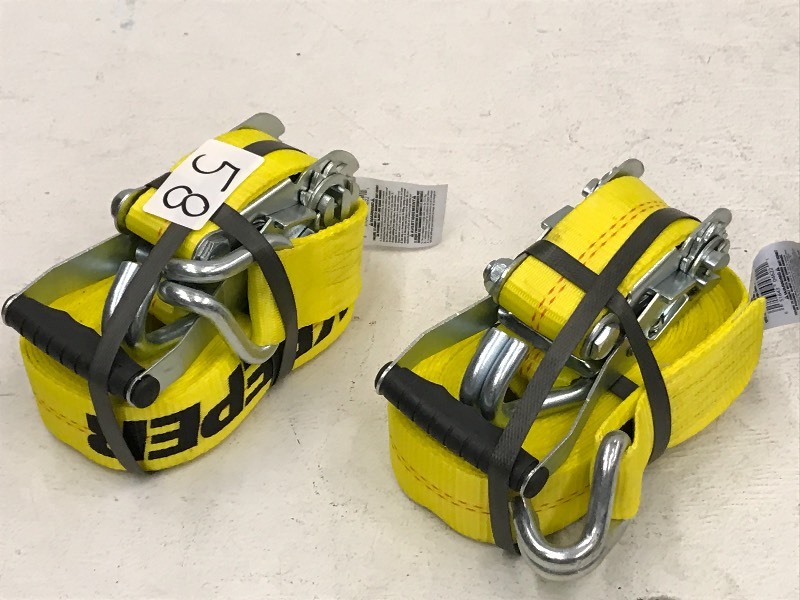 (2) 2 x 27ft Ratchet Straps, 10000...
