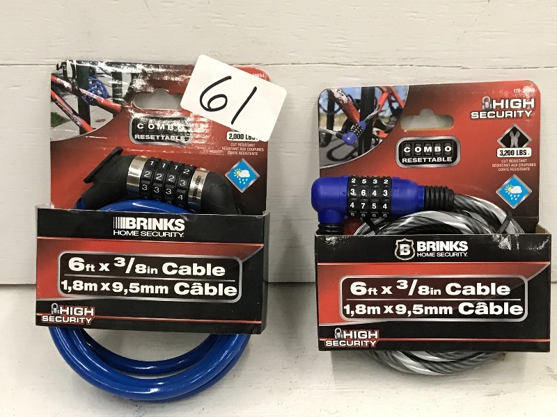 (1) 38 x 6ft Combination Lock Cab...