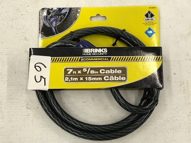 (1) Brinks 58 x 7ft Keyed Lock Ca...