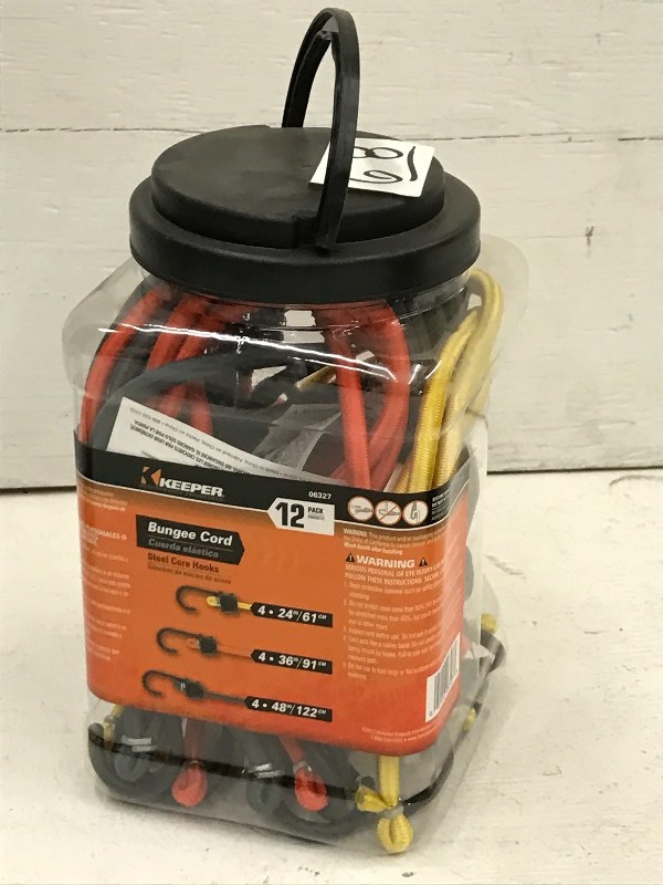 (1) 12-Pack Of Assorted Bungee Stra...
