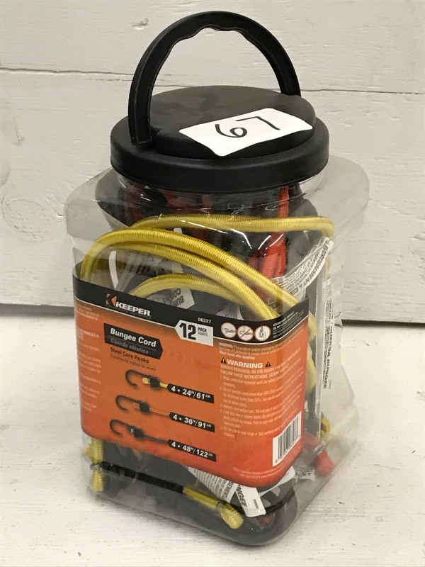 (1) 12-Pack Of Assorted Bungee Stra...