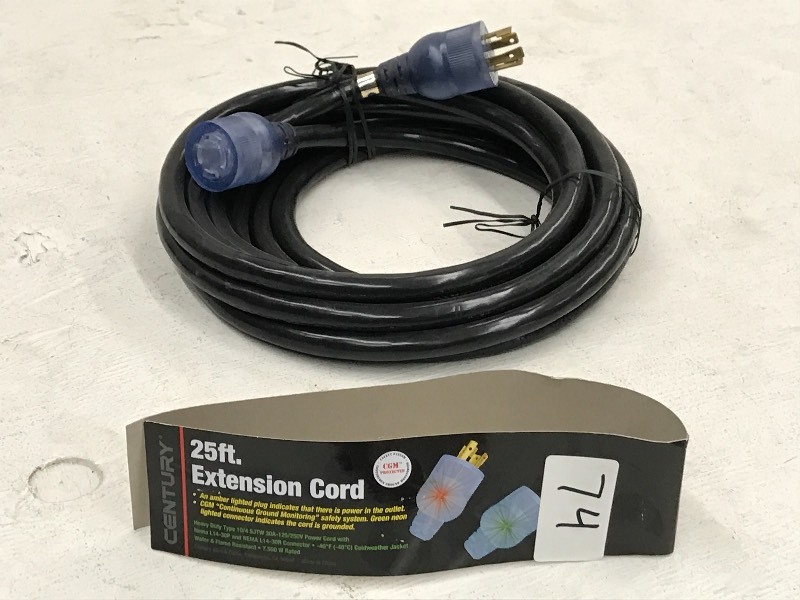 Century 25ft Extension Cord, 104 W...