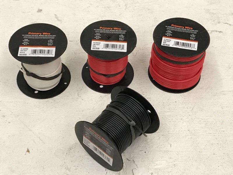 (4) Spools Of Automotvie Primary Wi...