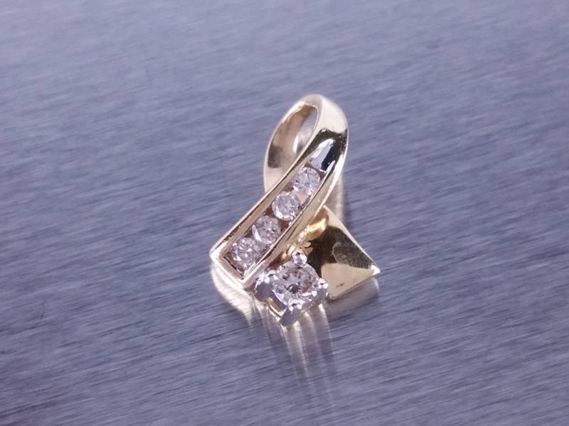 lot 59 image: Diamond Pendant in 14k Gold