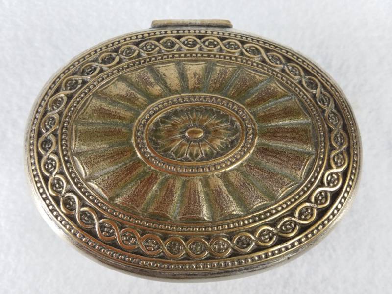 lot 5C image: Tiffany Studios Signed Plated Bronze Adam Inkwell #1777