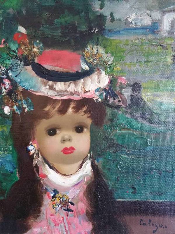 lot 20B image: Original Jean Calogero Oil on Canvas