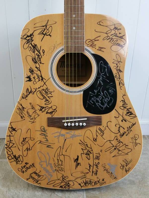 lot 15B image: Grand Ole Opry Displayed Autographed Country Music Gibson Guitar