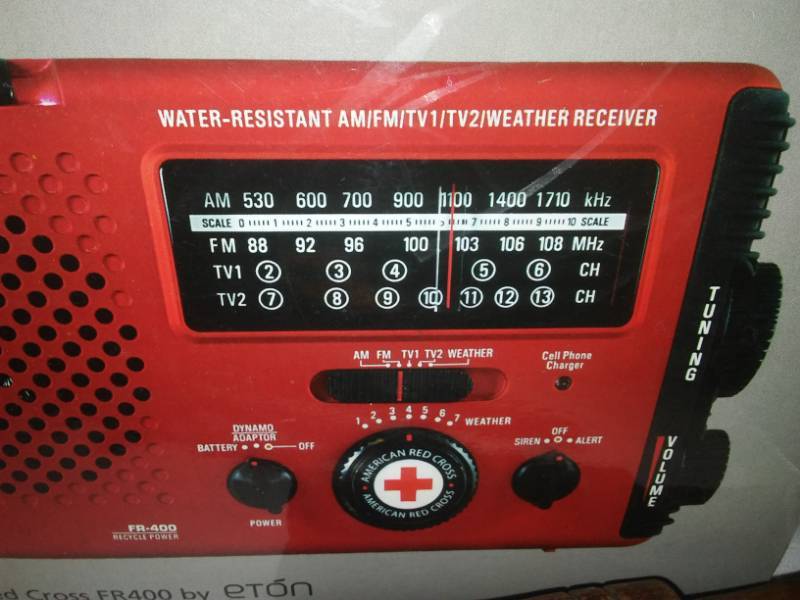 lot 26 image: American Red Cross multiband emergency radio and more. Great gift.
