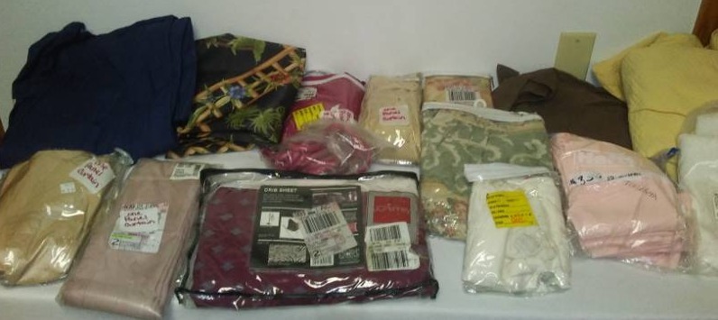 lot 29 image: Huge box of curtain varieties