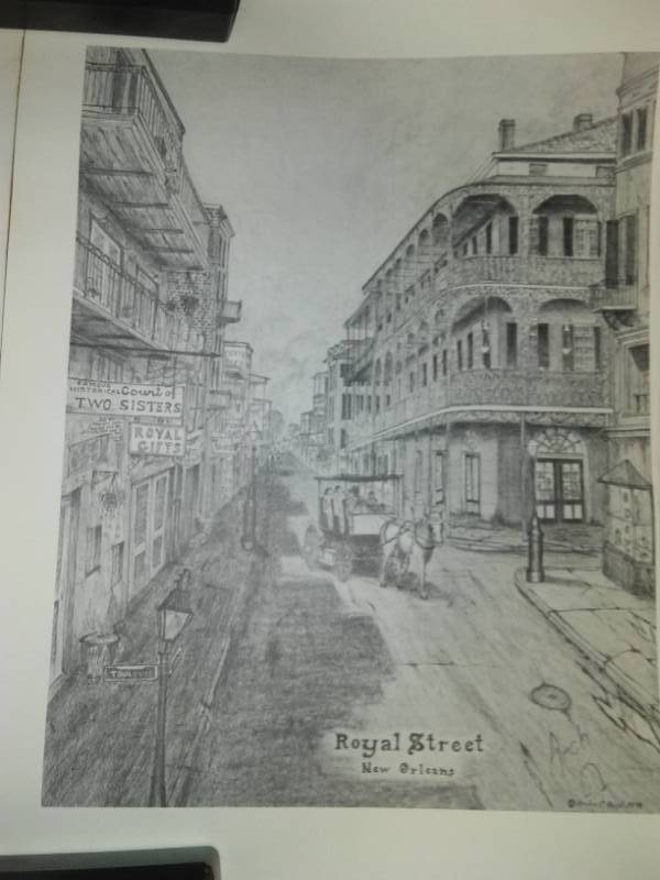 lot 68 image: Archie C Boyd pencil drawings - 4. New Orleans collection
