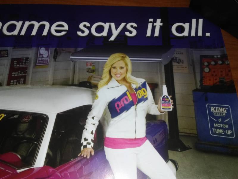 lot 89 image: ProLong Auto lubricants poster autographed.