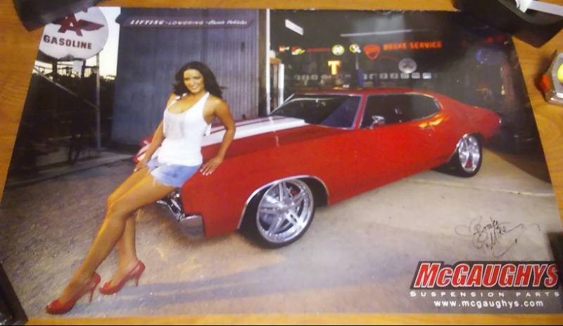 lot 92 image: McGaughys Chevelle autographed poster