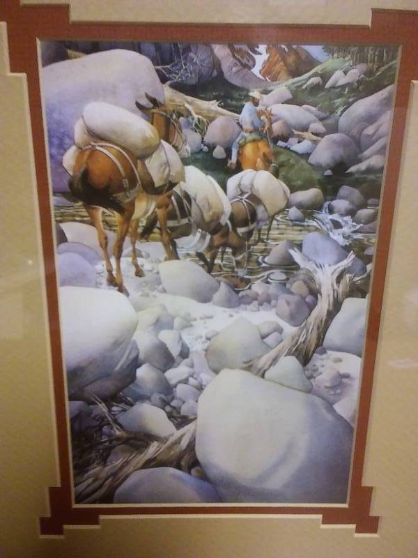 lot 122 image: Bev Doolittle  Packing up the Coulee.