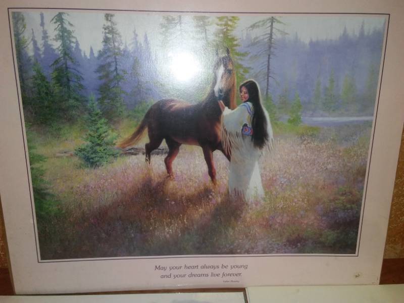 lot 139 image: 3 prints, posters, Ricad, Blacklock and Indian blessing,