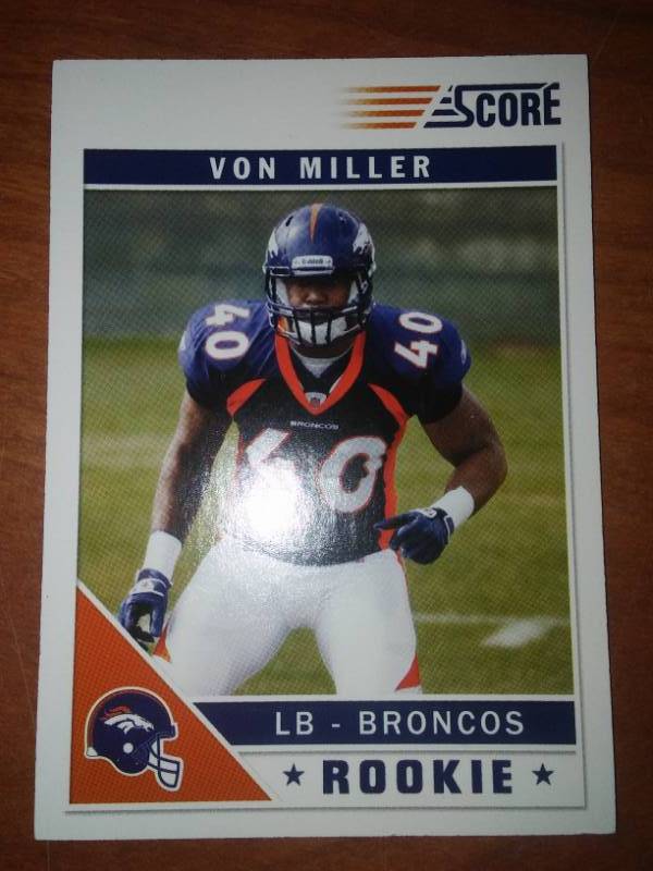 lot 219 image: Von Miller rookie card, All Pro NFL. Denver Broncos linebacker.