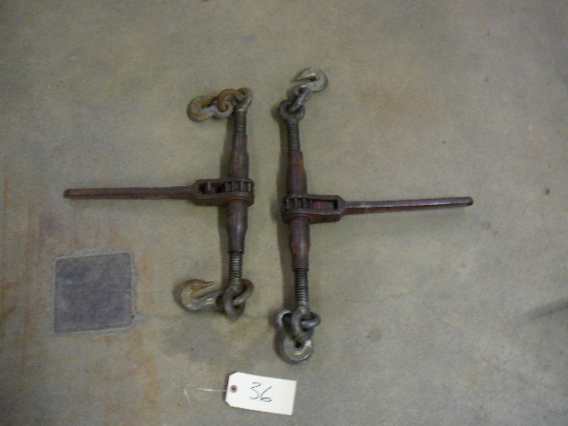 2- Ratchet Chain Binders 6600 lbs