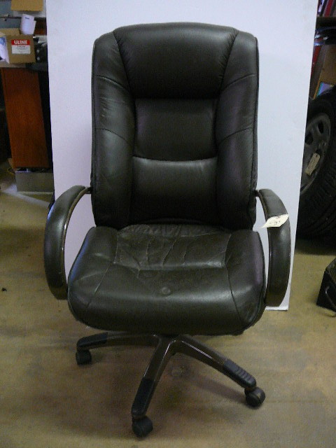 Leather Office Chair on Casters