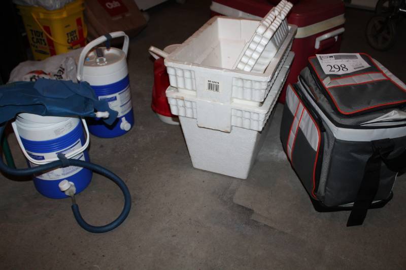lot 298 image: Lot of (6) Coolers - Aircast Cryo Cuff Compression, Styrofoam, Pack