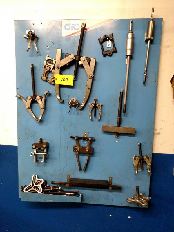 lot 105 image: OTC Wall Mount Puller Set with Back...