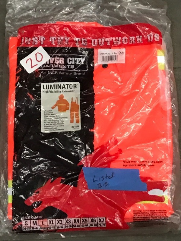 lot 20 image: High-Visibility Jacket & Bib Set
