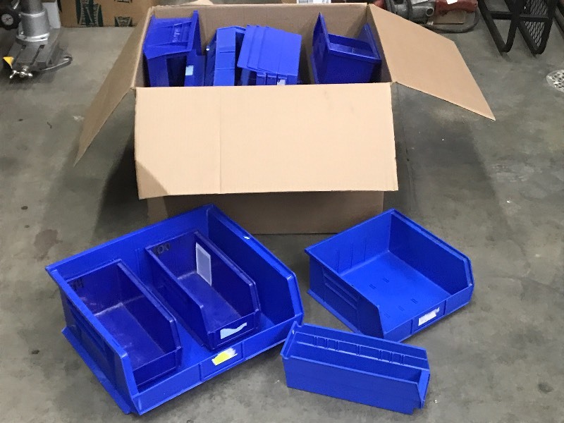 lot 23 image: Box Of Commercial Sorting Bins