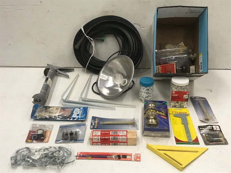 lot 19 image: Lot Of Assorted Garden Hose, Shelf...