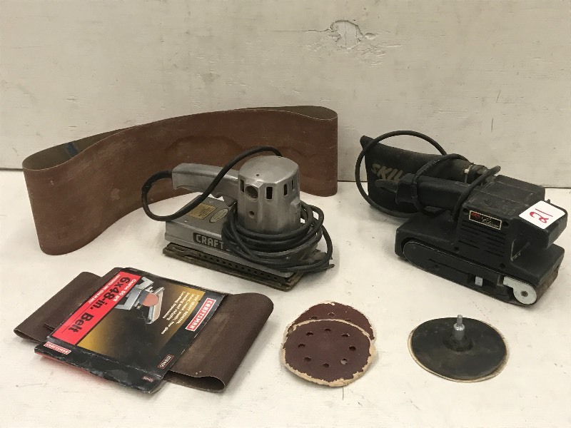 lot 21 image: Lot Of (2) Electric Handheld Belt S...