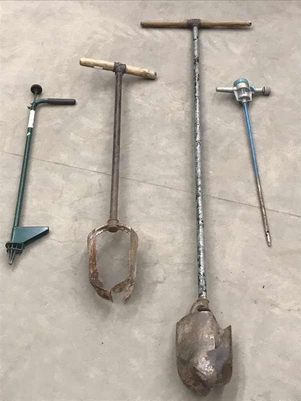 lot 41 image: Lot Of (2) Post-Hole Diggers, (1) ...