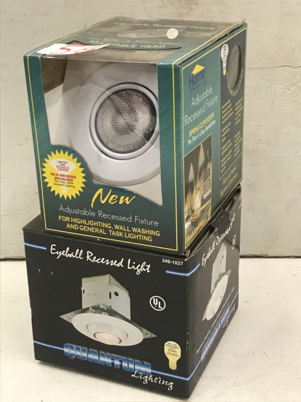lot 58 image: (2) New 115Volt Recessed Light Fixt...