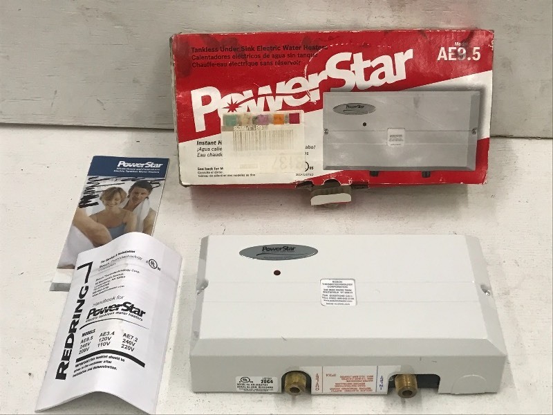 lot 34 image: PowerStar AE9.5 Tankless Under-Si...