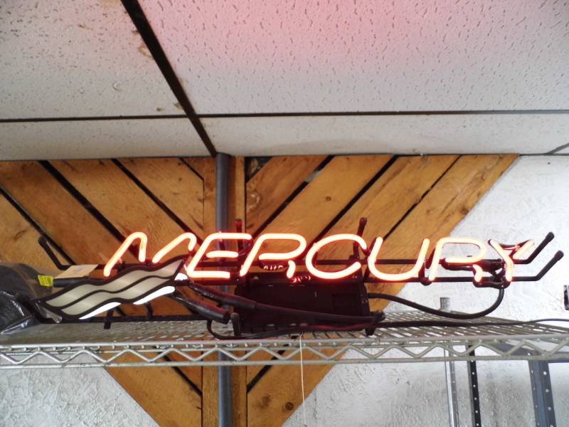 lot 9 image: Mercury Neon Sign