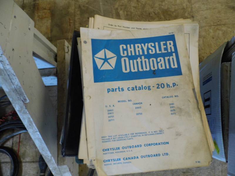 lot 79 image: Chrysler Outboard Manuals